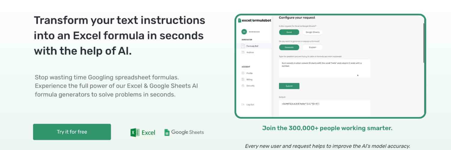 Excel AI Formula Generator Bored Hoard