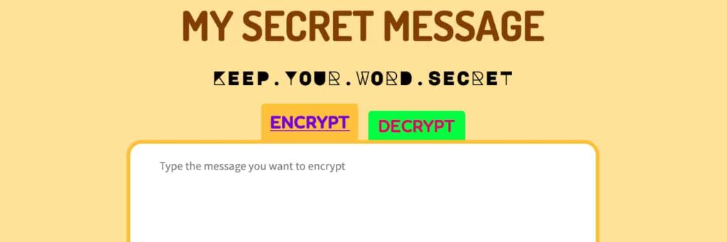 mysecretmessage cover
