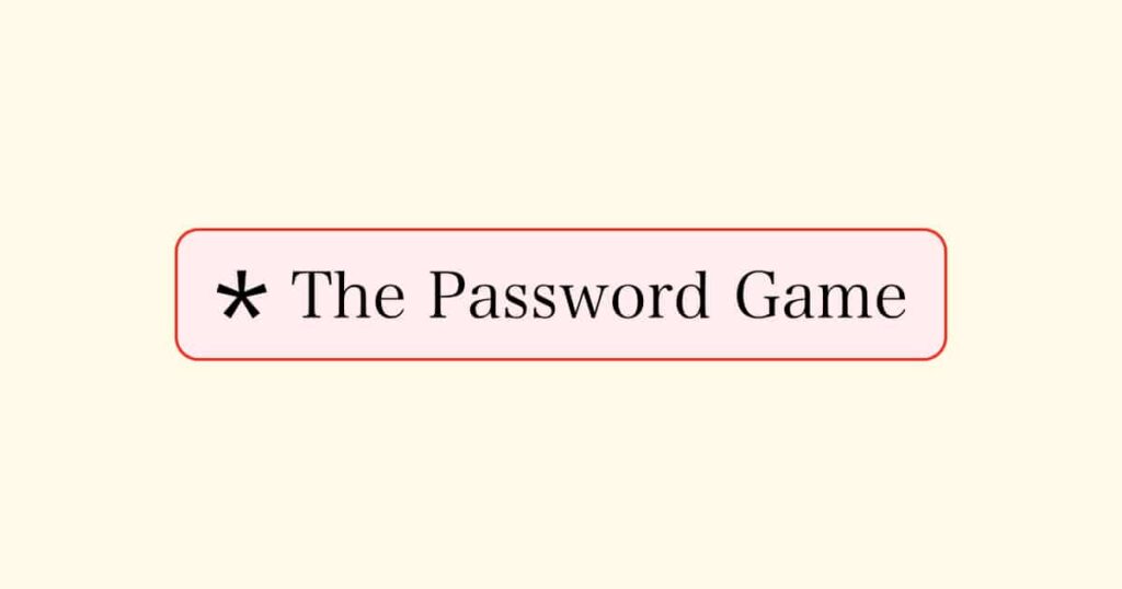 password game cover
