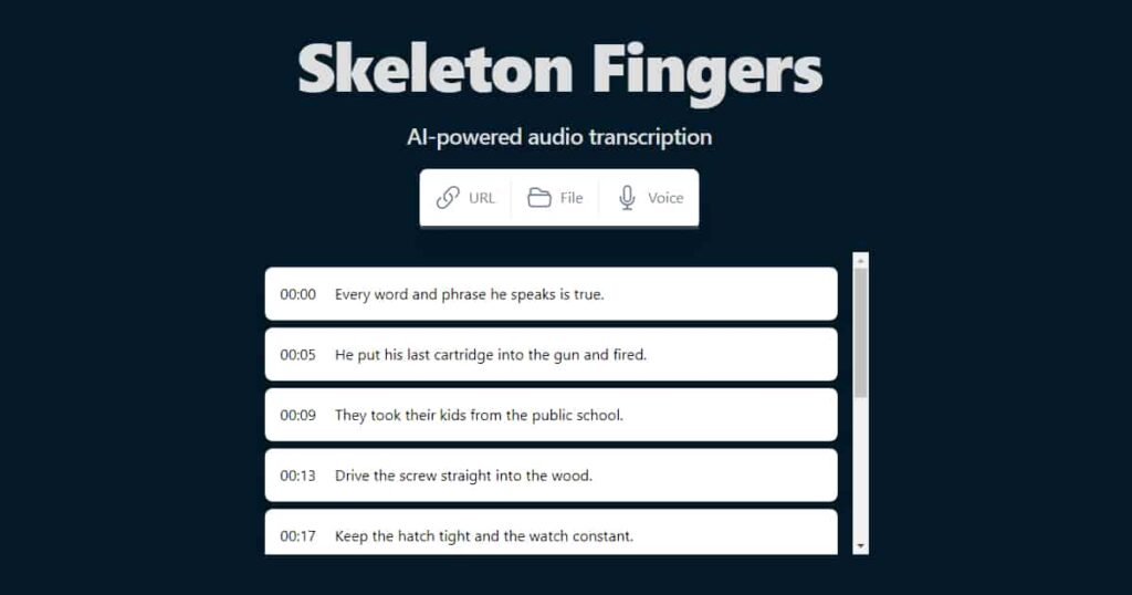 skeletonfingers cover