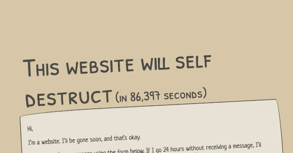 thiswebsitewillselfdestruct cover