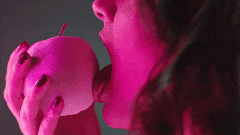 this is not how to bite an apple for example
